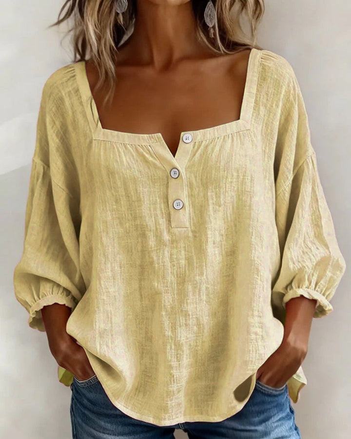 Elena | Elegant Ruffle Sleeve Blouse