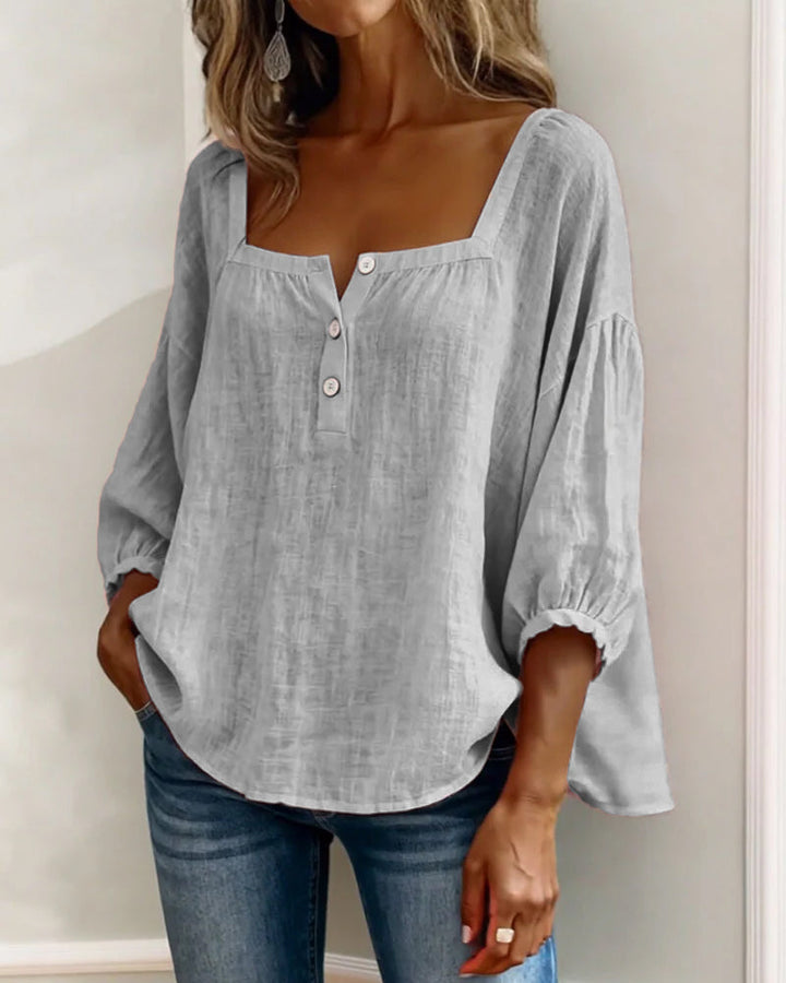Elena | Elegant Ruffle Sleeve Blouse