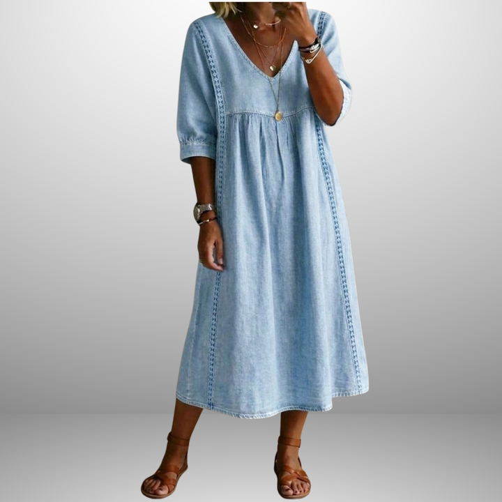 Clara | Soft Denim Dress
