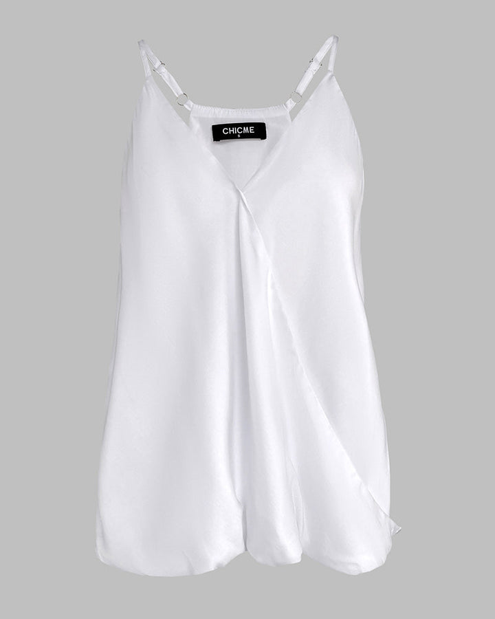 Halter Sleeveless Wrap Tank Top