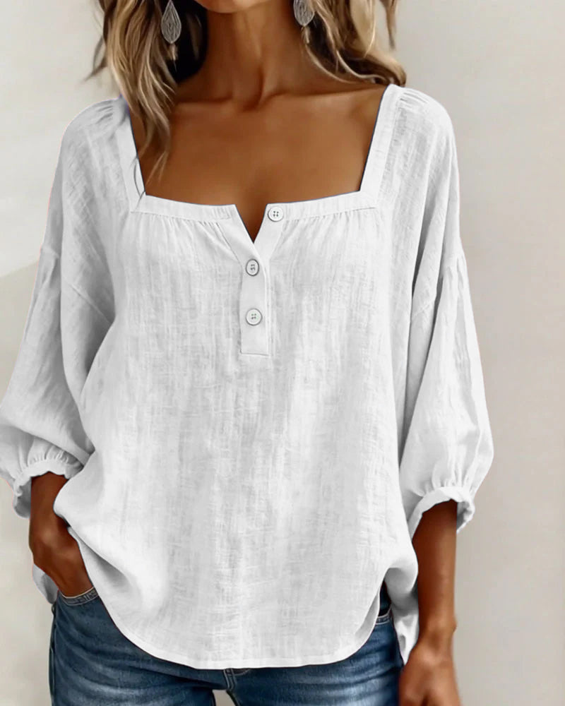 Elena | Elegant Ruffle Sleeve Blouse