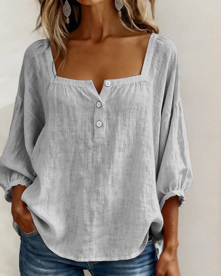 Elena | Elegant Ruffle Sleeve Blouse