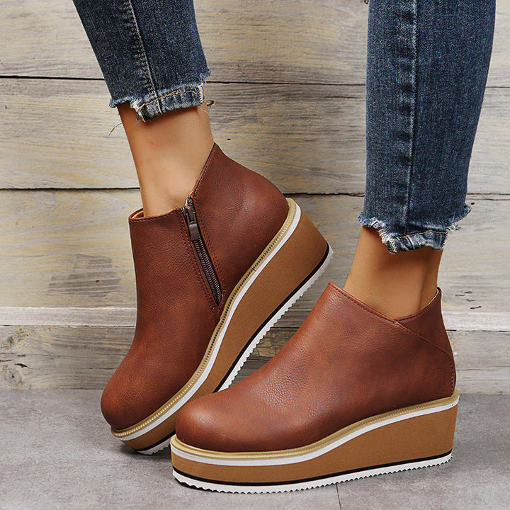 Xanthe – Wedge Ankle Boots
