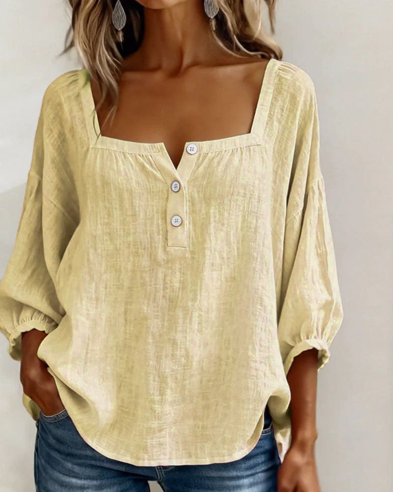 Elena | Elegant Ruffle Sleeve Blouse