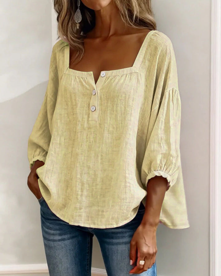 Elena | Elegant Ruffle Sleeve Blouse