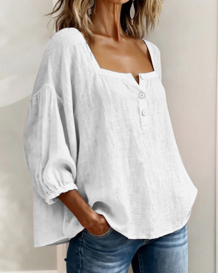 Elena | Elegant Ruffle Sleeve Blouse