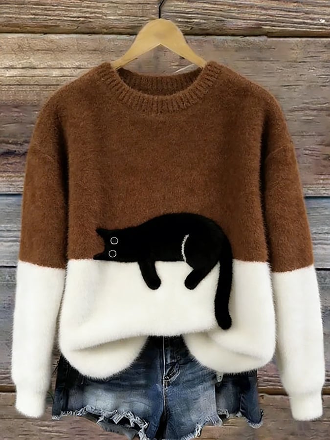 Hadley Cat Graphic Sweater