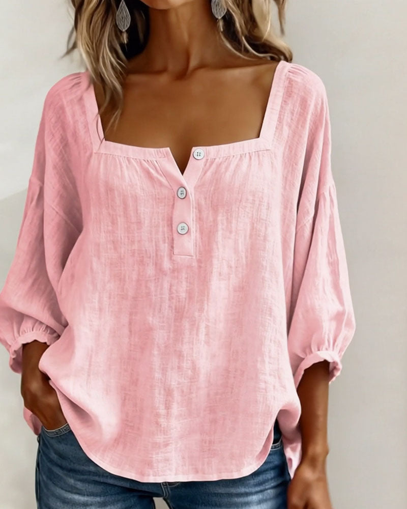 Elena | Elegant Ruffle Sleeve Blouse