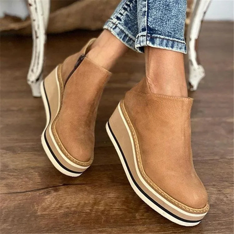 Xanthe – Wedge Ankle Boots