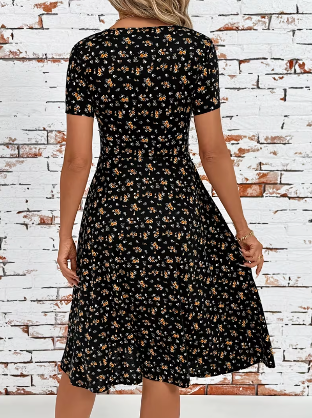 Sorelle™ | Button Detail Flow Dress