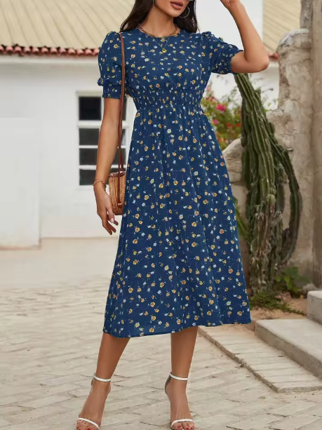 Celeste | Elegant Floral Midi Dress