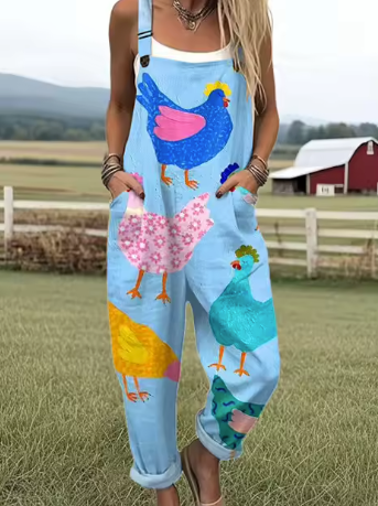 Cluckin’ Whimsical Jumpsuit