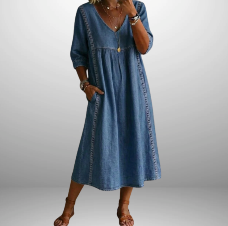 Clara | Soft Denim Dress