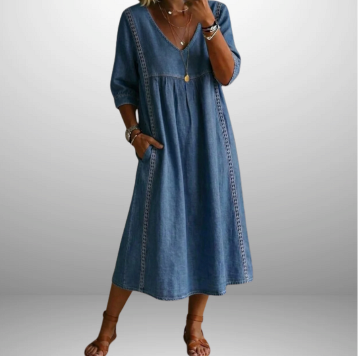 Clara | Soft Denim Dress