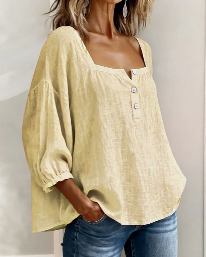 Elena | Elegant Ruffle Sleeve Blouse