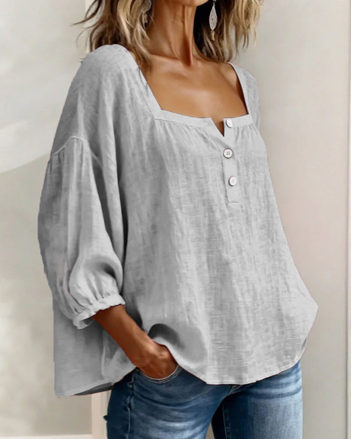 Elena | Elegant Ruffle Sleeve Blouse