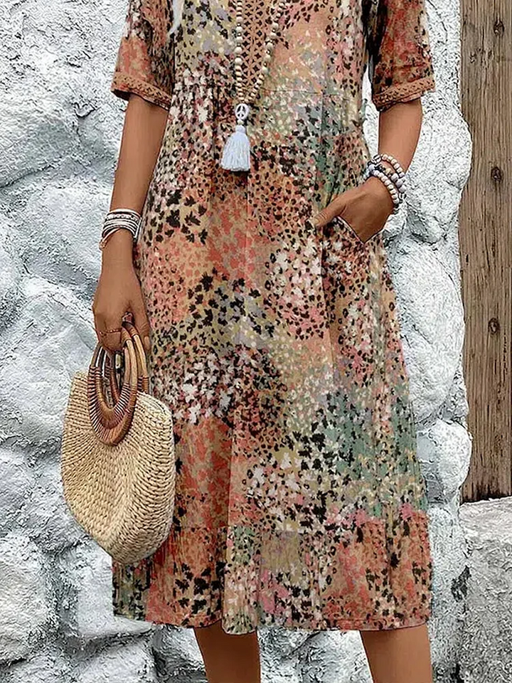 Fatima - Dress with Floral Design