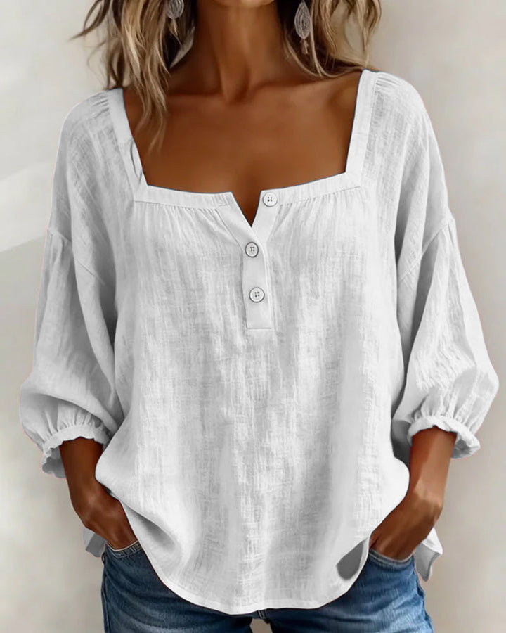 Elena | Elegant Ruffle Sleeve Blouse