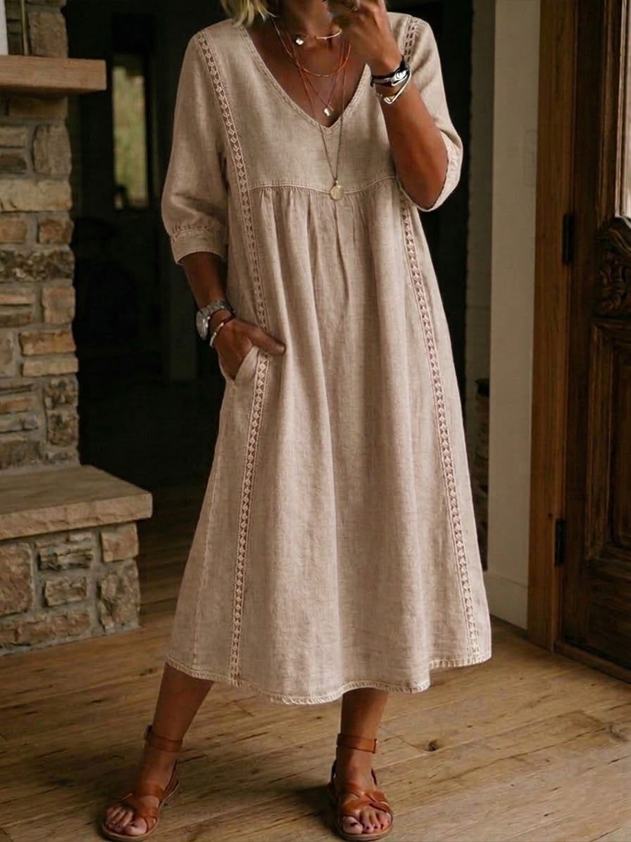 Beige Comfort Dress